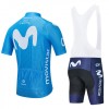 Set Fietsshirt + Korte Koersbroek 2020 Movistar Team N001